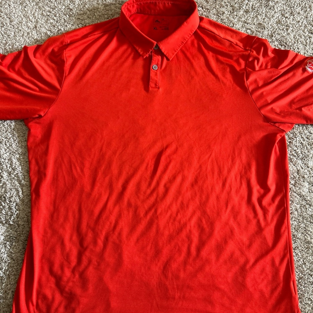 adidas Bright orange Polo Shirt